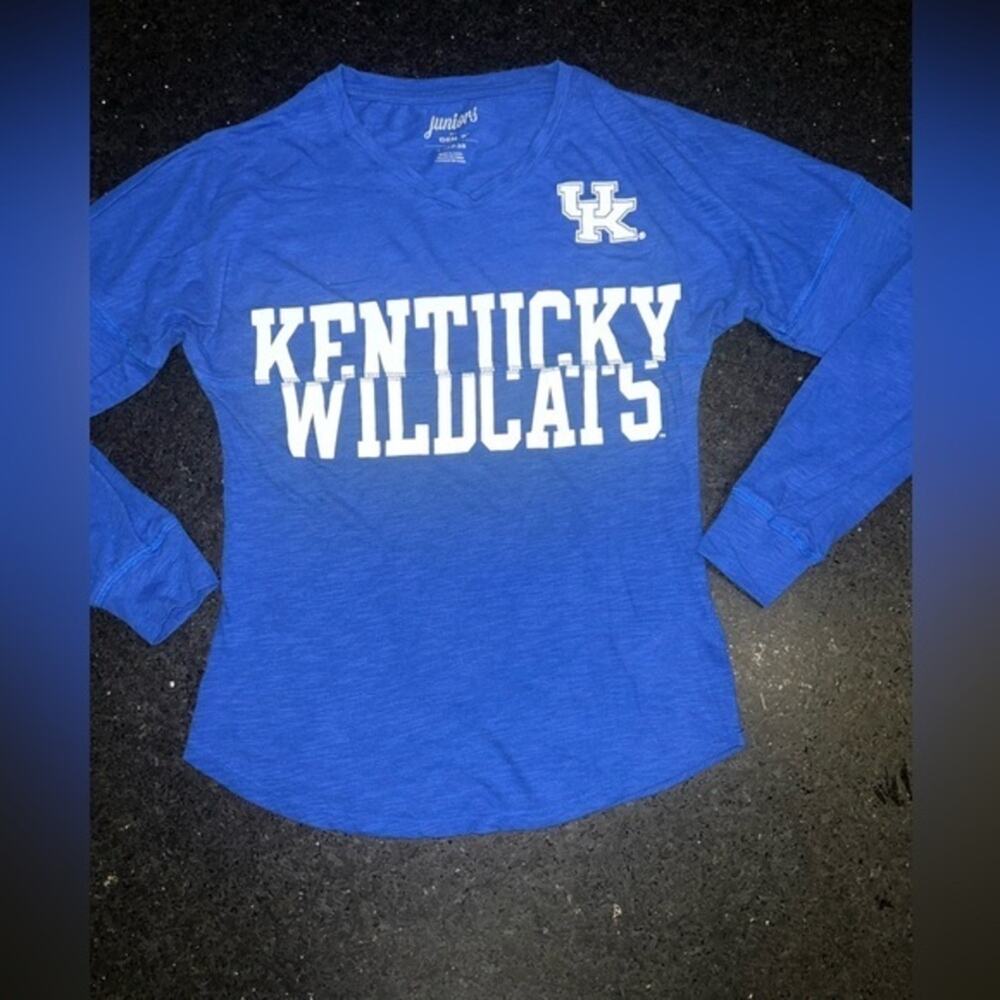 UEC KENTUCKY WILDCATS UK BLUE LONG SLEEVE TEE SZ S